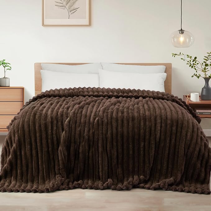 Exclusivo Mezcla Striped Twin Size Fleece Blanket by ExclusivoMezcla