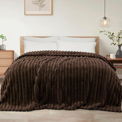 Exclusivo Mezcla Striped King Size Fleece Blanket by ExclusivoMezcla