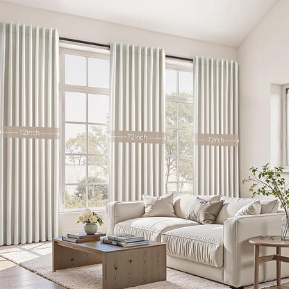 Extra Wide Total Blackout 96 Inch Curtains 72 Inches Wide - Image 7