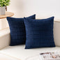 Aegero Pack of 2 Corduroy Decorative Throw Pillow Covers 18x18 Inch by Unknown