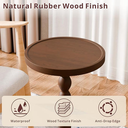 Small Side Table, Rubberwood‌ Drink Table - Image 4