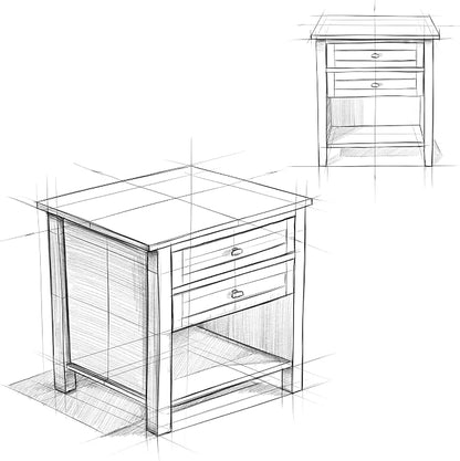 SIMPLIHOME Warm Shaker Bedside Table - Image 10