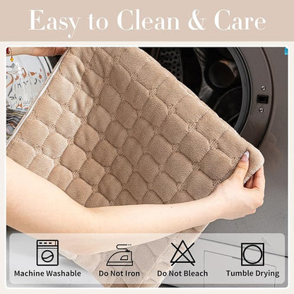 Velvet Couch Cover, Washable Sectional Sofa Cover, Anti Slip Sofa Slipcover - Image 6