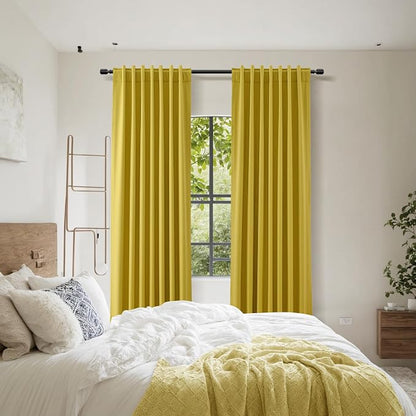 100% Blackout Curtains 84 Inch Length 2 Panels Set - Image 9