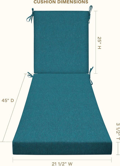 Honeycomb Outdoor Chaise Lounge Cushion - Image 2