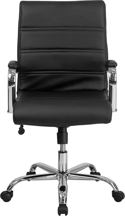 Flash Furniture Whitney Mid-Back Swivel LeatherSoft Desk Chair - Image 13