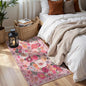 Pink Floral Hallway Runner Rug 2x4 by WelcometoBabovid