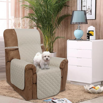 U-NICE HOME Reversible 23''Recliner Small Chair Cover, Pet Friendly, Elastic - Image 2