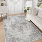 Area Rug 5x7 Washable Rug, Vintage Boho Medallion Rugs Non-Slip Soft Low Pile by VECARF