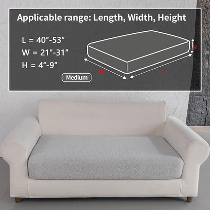 OHSIO Couch Cushion Covers for Sectional Sofa, Stretch Soft Sofa Slipcovers - Image 2