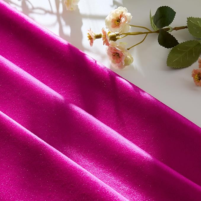 GIGIZAZA Hot Pink Velvet Pillow Covers 16x16 Decorative Pillows Pack of 2 | - Image 4
