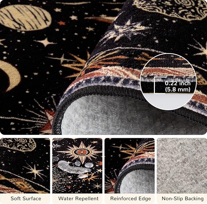 Vacuum-Friendly, 6x9 Washable Area Rug - Image 3