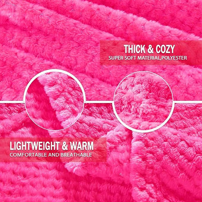 Exclusivo Mezcla Large Waffle Fleece Throw Blanket - Image 6