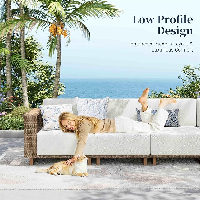 SUNSHINE VALLEY 4 Pieces Patio Furniture Set - Image 5