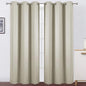 Light Beige Thermal Blackout Curtains/42 x 84 Inch/Set of 2 Panels Room by Lemomo