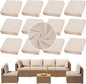 Outdoor Cushion Covers Set, Replacement by SUKAIKEQA