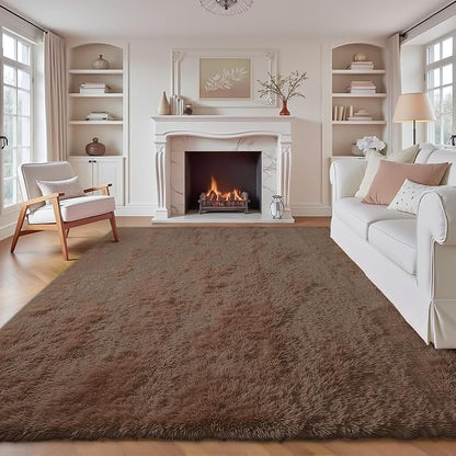 8x10 Area Rugs for Living Room: Fluffy Shag Soft Washable Rug Large Fuzzy Plush by VECARF