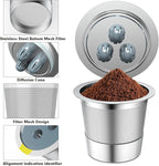 Stainless Steel Reusable K Cups Compatible for Ninja Coffee Maker,Upgrade 6 Pack K Cups Reusable Coffee Pods,Permanent Coffee Filters Fit for Ninja CFP201 CFP300 CFP301 CFP400 (6 Pack)