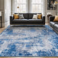 Rugflix 8x10 Area Rugs for Living Room, Washable Blue Grey Large Rug | Machine by RugflixAreaRugs