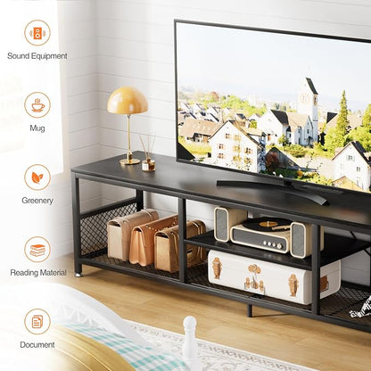 VECELO TV Stand with Power Outlets - Image 5