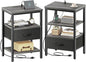 SUPERJARE Nightstand Set of 2, Bed Side Tables by SUPERJARE