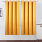 Yellow Thermal Blackout Curtains/52 x 72 Inch/Set of 2 Panels Room Darkening by Lemomo