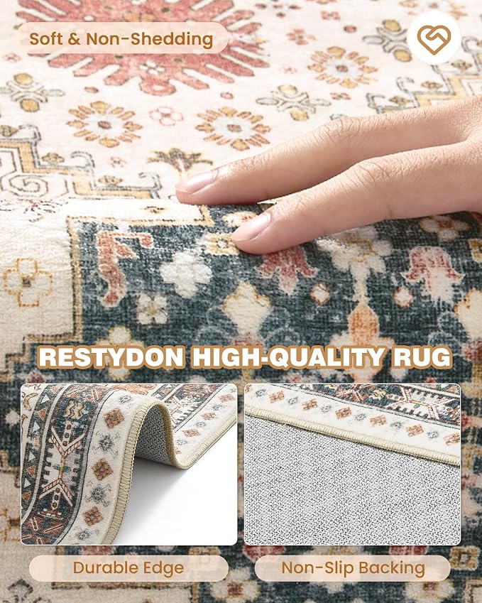 2x3 Entryway Rug Washable Rug Runner - Image 5