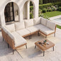 Aoxun 5-Piece Patio Furniture Set, Wicker Outdoor Furniture by Aoxun