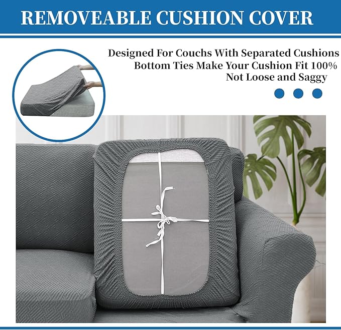 XINEAGE 2026 New 4 Pieces Extra Large Couch Covers - Image 6