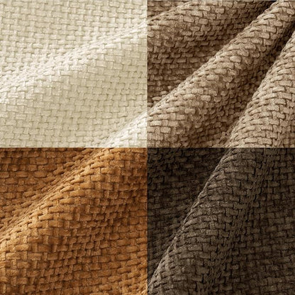 MIULEE Decorative Chenille Fall Euro Pillow Covers Brown 24x24 Pack of 4 | - Image 6