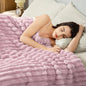 Aganear Fluffy Throw Blanket for Couch Sofa 50"x60" Coral Pink | Lightweight by Aganear