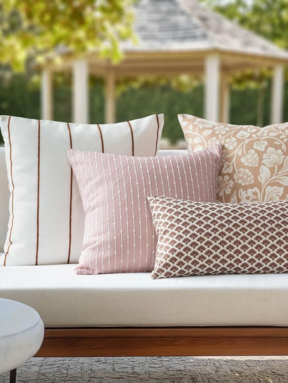 Crumbs Home Modern Farmhouse Fall Linen Indoor Outdoor Throw Pillow Cover Only - Image 3