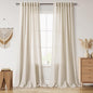 108 Inch Long Curtains for Living Room Boho Linen Eclectic Home Decor Light by Nanspring