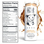 Stella Blue Espresso Caffe Mocha, 100% Colombian Coffee, 190mg Natural Caffeine, Good Source of Protein, Ready-to-Drink Coffee Energy Beverage, 11oz Can, 12 Pack