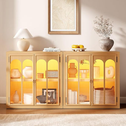 Fatmok Sideboard Buffet Cabinet Set of 4 - Image 6
