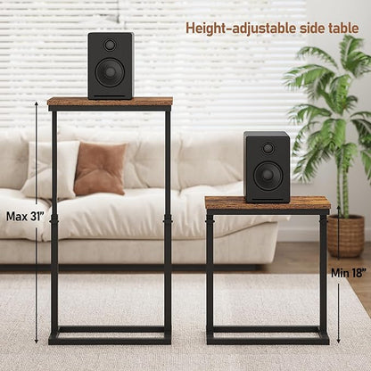 TUTOTAK End Table, Side Table, Tall Couch Table, Sofa Table, Living Room - Image 2