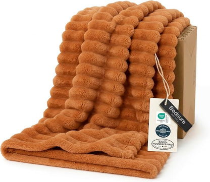 Bedsure Soft Burnt Orange Throw Blanket by Unknown