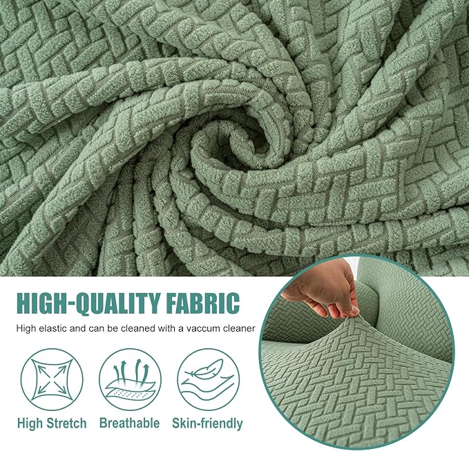 Genina Recliner Chair Cover, Stretch Reclining Chair Covers, Recliner Sofa - Image 2