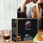 Caffe' Vergnano 1882 Medium Roast Arabica Robusta Espresso Original Line Machine Compatible Capsules, Single-Serve Italian Coffee for Nespresso Machines, Intensity 4/10, Oro, 50 Ct