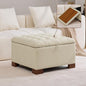 WUTUTUEE 30" Fabric Square Storage Ottoman by WUTUTUEE