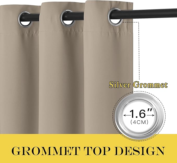 NICETOWN Door Curtain for Closet Doors 80 Inches Long 1 Panel, Room Divider - Image 5