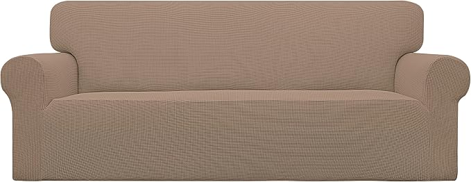 Easy-Going Stretch Oversized Sofa Couch Slipcover Washable Camel | 1-Piece by Easy-Going