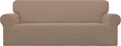 Easy-Going Stretch Oversized Sofa Couch Slipcover Washable Camel | 1-Piece by Easy-Going