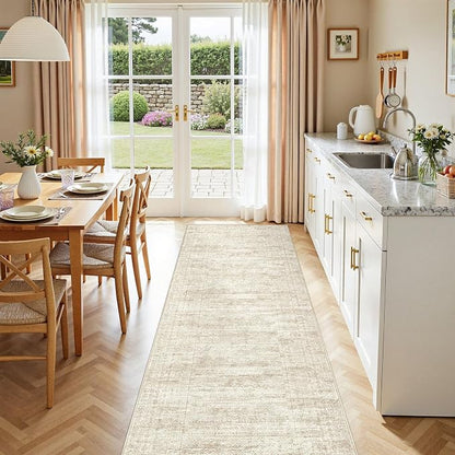 UERMEI 2x6 Washable Runner Rug for Hallway, Non Slip Low Pile Kitchen Carpet - Image 5