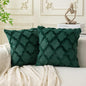 Set of 2 Soft Moroccan Throw Pillow Covers 18x18 Inch Plush Boho Decorative by Cozoomy