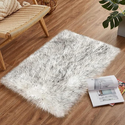 Goolela Faux Sheepskin Fur Rug Fluffy Fuzzy Furry Rug - Image 8
