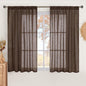 BGment Brown Linen Curtains 45 Inch Length by BGment