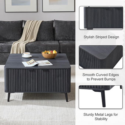 Fatmok Fluted Furniture Set – 65" Buffet Sideboard Cabinet - Image 4