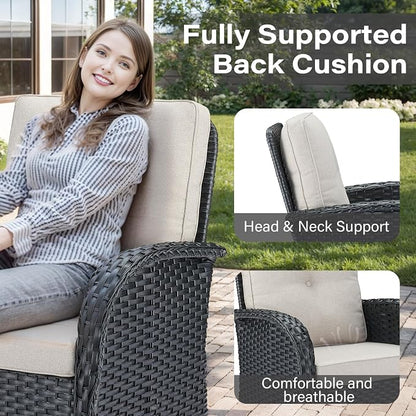 Belord 6 Pieces Wicker Patio Furniture Set - Image 5