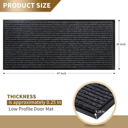 Yimobra Front Door Mat Outdoor Indoor Entrance, 100% Waterproof All-Season All - Image 2